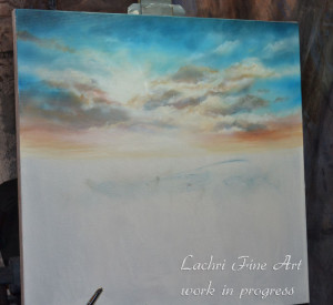 I started with the clouds