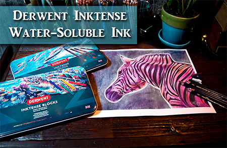 Derwent Inktense Zebra Painting Tips & Techniques
