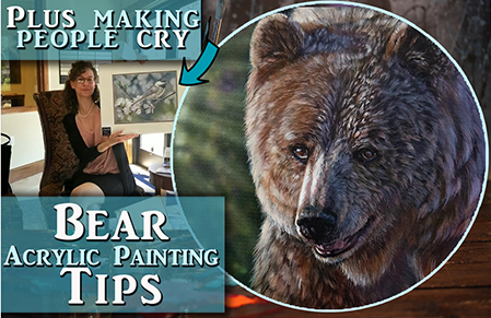 Bear in Acrylics – Tips for realistic Fur