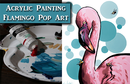 How to Paint a Pop Art Flamingo