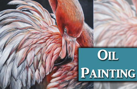Flamingo Oil Painting Demonstration