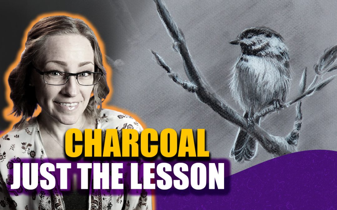Draw a Bird in Charcoal With Me – Real Time Free Lesson!