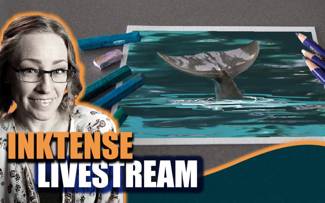Dolphin Tail Inktense Painting Livestream Reference Photo