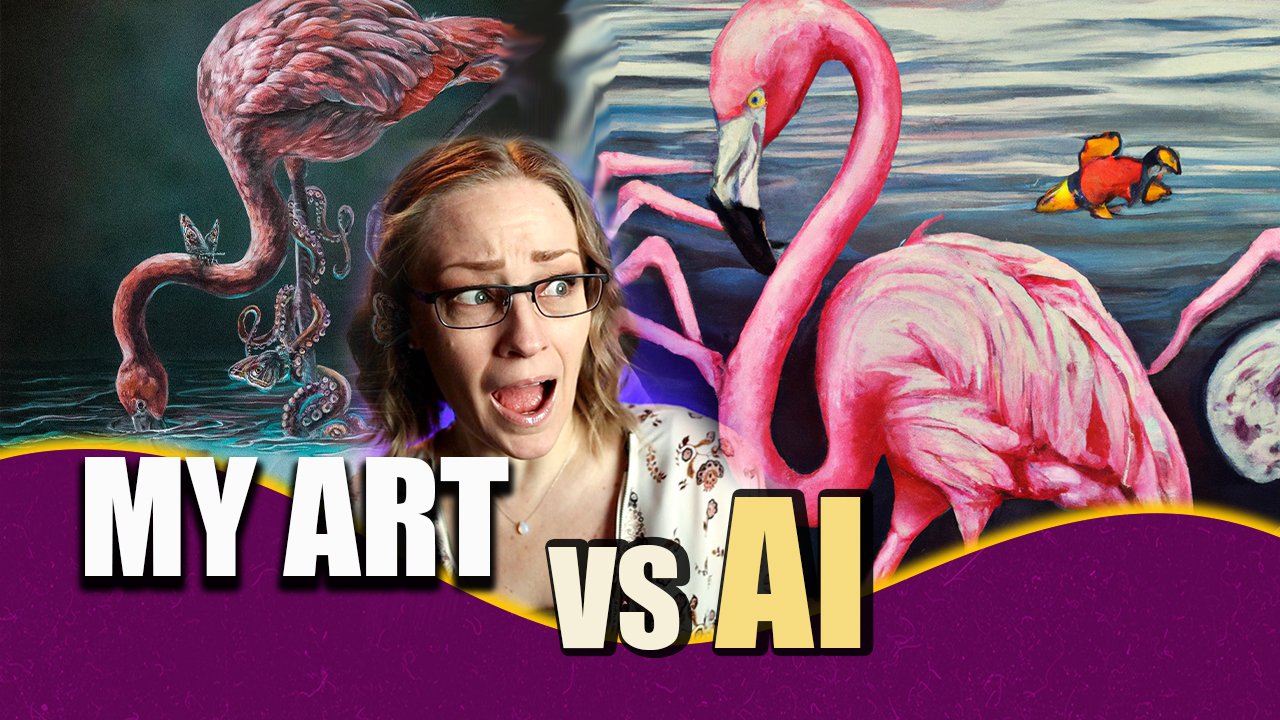 My Art vs AI art Am I afraid? Lachri Fine Art