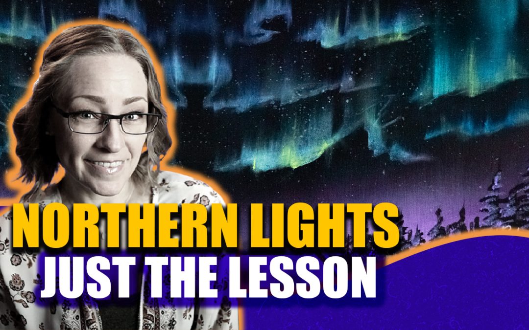 Northern Lights Acrylic Painting Lesson FREE!