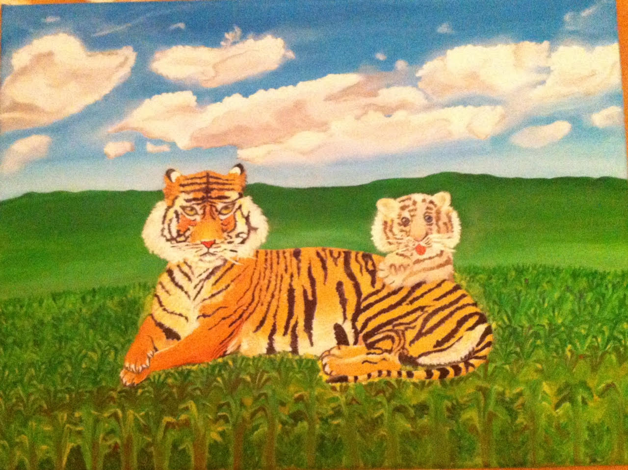 Tiger oil painting critique Lachri Fine Art